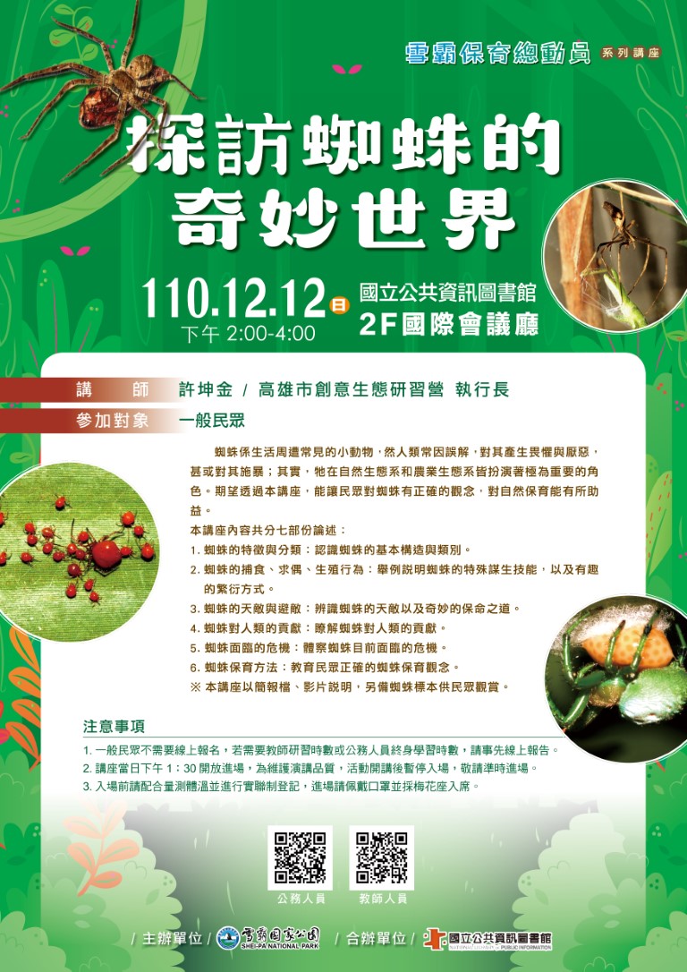 探訪蜘蛛的奇妙世界